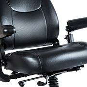 MEYRA - Système d’assise confortable à suspension, grand espace pour les jambes et réglage en continu de l’assise